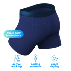 The Big Blue | Navy paradICE™ Cooling Ball Hammock® Underwear - Shinesty
