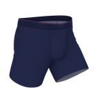 The Blueberry Pie | Red Tip Navy Ball Hammock® Pouch Underwear - Shinesty
