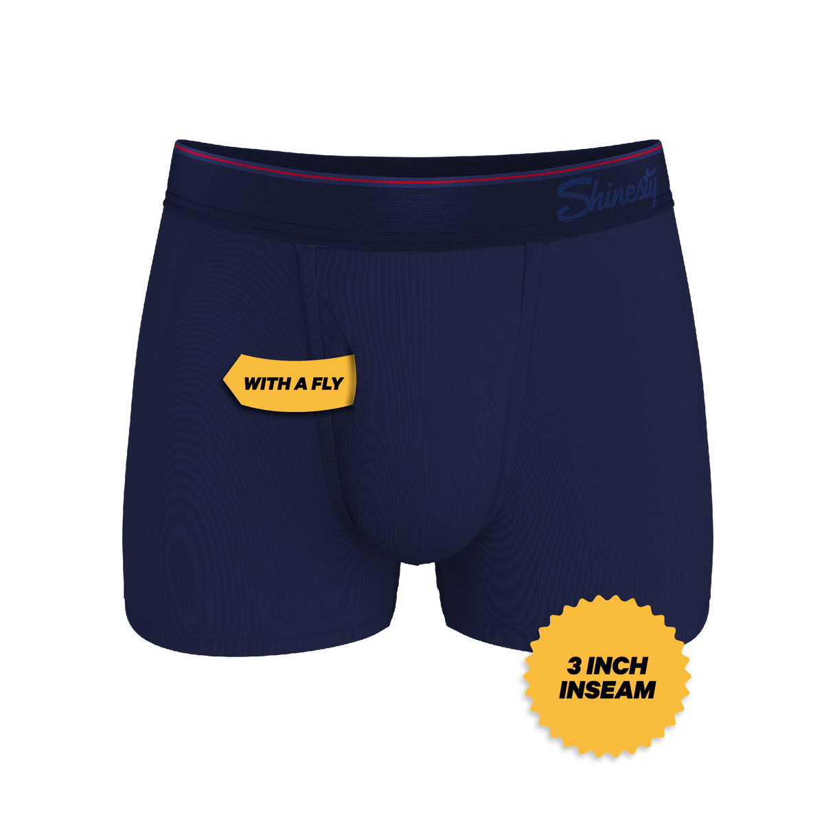 The Blueberry Pie | Red Tip Navy Ball Hammock® Pouch Trunks Underwear - Shinesty