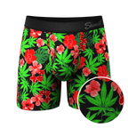The Bongstera | Tropical Weed Ball Hammock® Pouch Underwear With Fly - Shinesty
