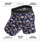 The Bootstraps & Chaps | Americana Cowboy Ball Hammock® Boxer - Long Leg - Shinesty