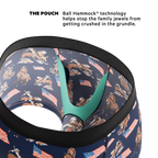 The Bootstraps & Chaps | Americana Cowboy Ball Hammock® Pouch Trunks Underwear - Shinesty
