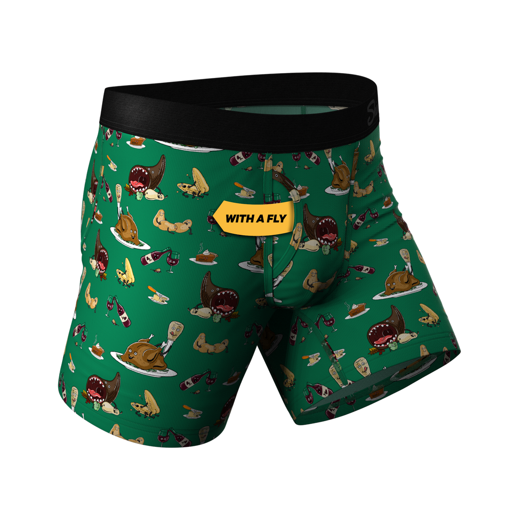 The Debauch Banquet | Dinner Party Ball Hammock® Pouch Underwear With Fly - Shinesty