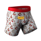 The Jailbird | Mugshot Santa Ball Hammock® Pouch Underwear With Fly - Shinesty