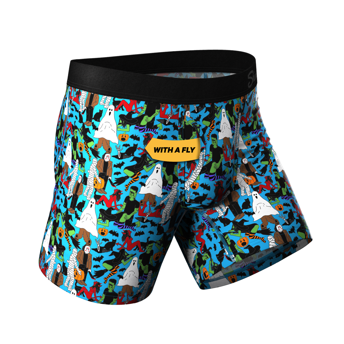 The Monster Smash | Halloween Ball Hammock® Boxers With Fly - Shinesty