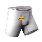 The Cloud 9 | Solid White Ball Hammock® Pouch Underwear With Fly - Shinesty