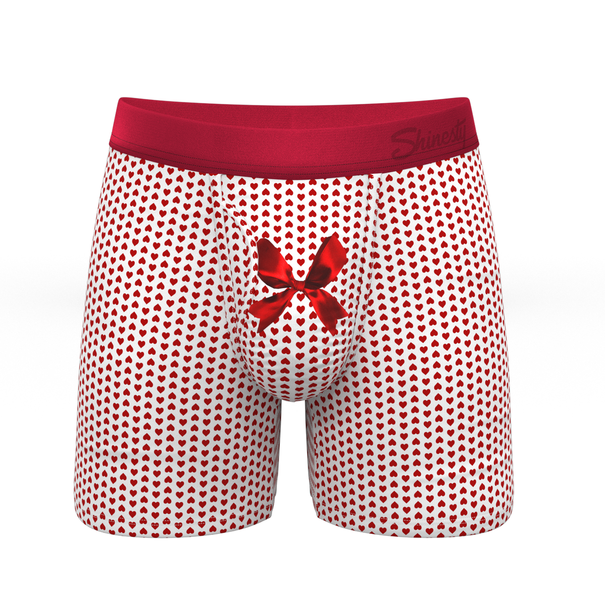 The Date Night | Valentine's Day Bow Ball Hammock® Pouch Underwear With Fly - Shinesty