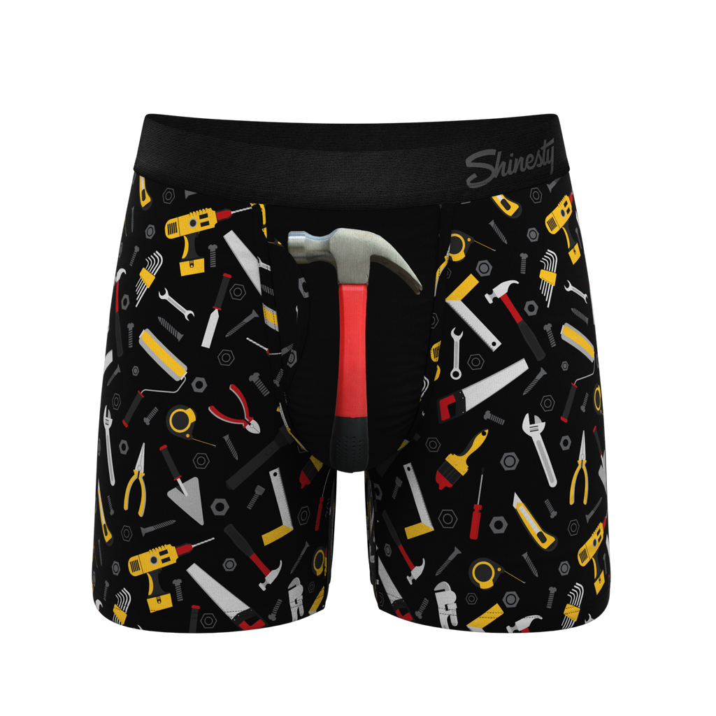 The Tool Belt | Hammer and Tools Ball Hammock® Pouch Underwear With Fly - Shinesty