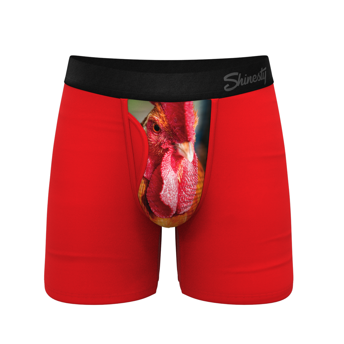 The Early Risers | Barnyard Rooster Ball Hammock® Pouch Underwear With Fly - Shinesty