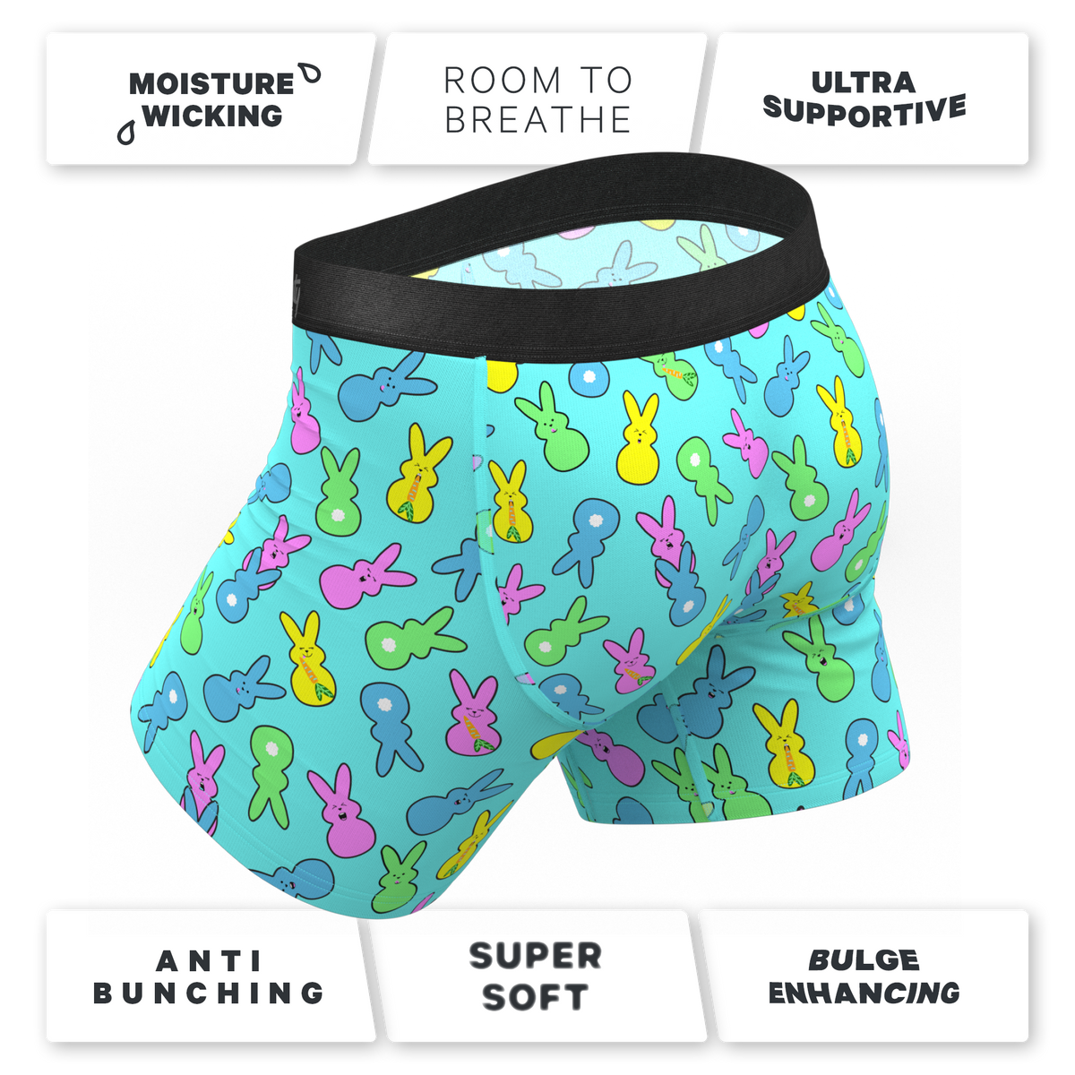 The Bunny Business | Easter Ball Hammock® Pouch Underwear With Fly - Shinesty