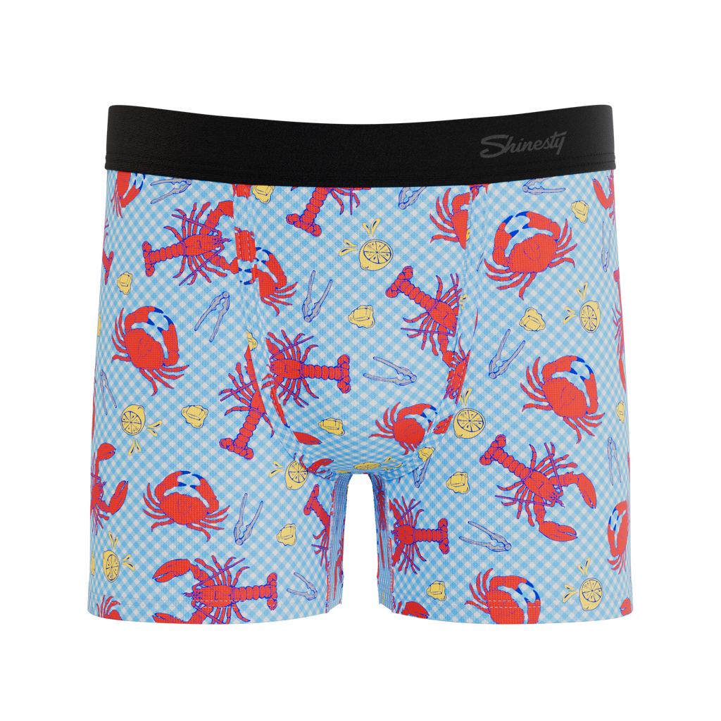 The Cajun Cookout | Summer Crabs Youth Boxer Briefs - Shinesty