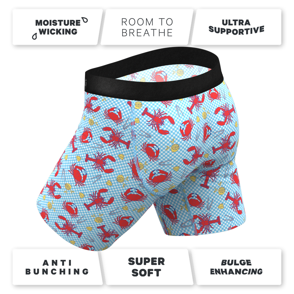 The Cajun Cookout | Summer Crabs Ball Hammock® Boxer - Long Leg - Shinesty