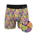 The Candy Crush | Candy Hearts Ball Hammock® Pouch Underwear With Fly - Shinesty