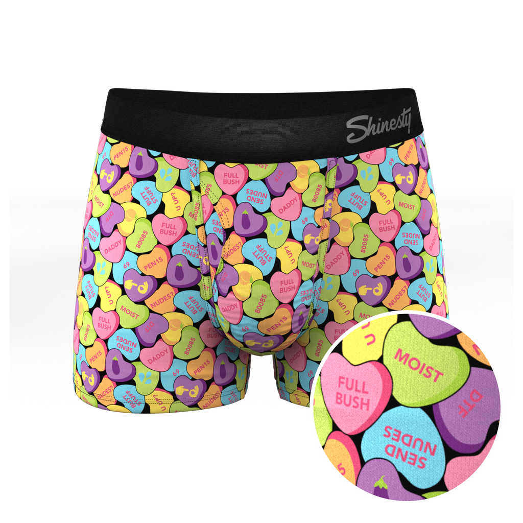 The Candy Crush | Candy Hearts Ball Hammock® Pouch Trunks Underwear - Shinesty