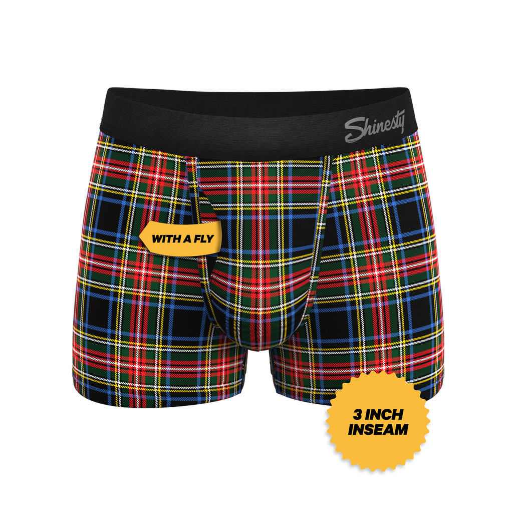 The Cappuccino | Holiday Tartan Plaid Ball Hammock® Pouch Trunks Underwear - Shinesty