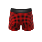 The Cardinal | Micro Buffalo Check Ball Hammock® Pouch Trunks Underwear - Shinesty