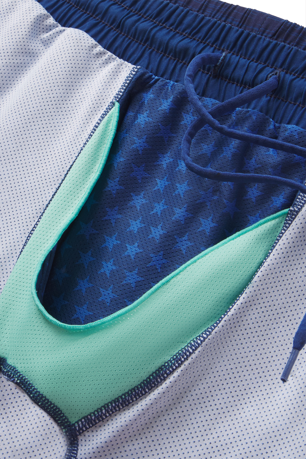 The Cardio King | Navy Space Dye Ball Hammock® 5 Inch Athletic Shorts - Shinesty