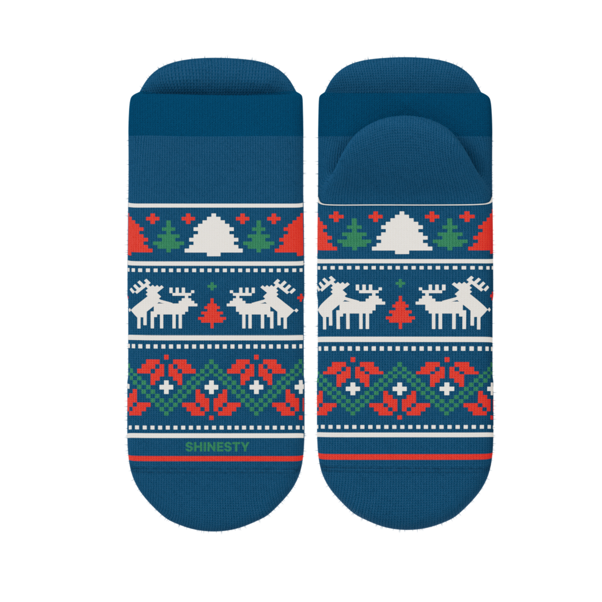 The Caribou Lous | Christmas Deer Heel Hammock™ Ankle Socks - Shinesty
