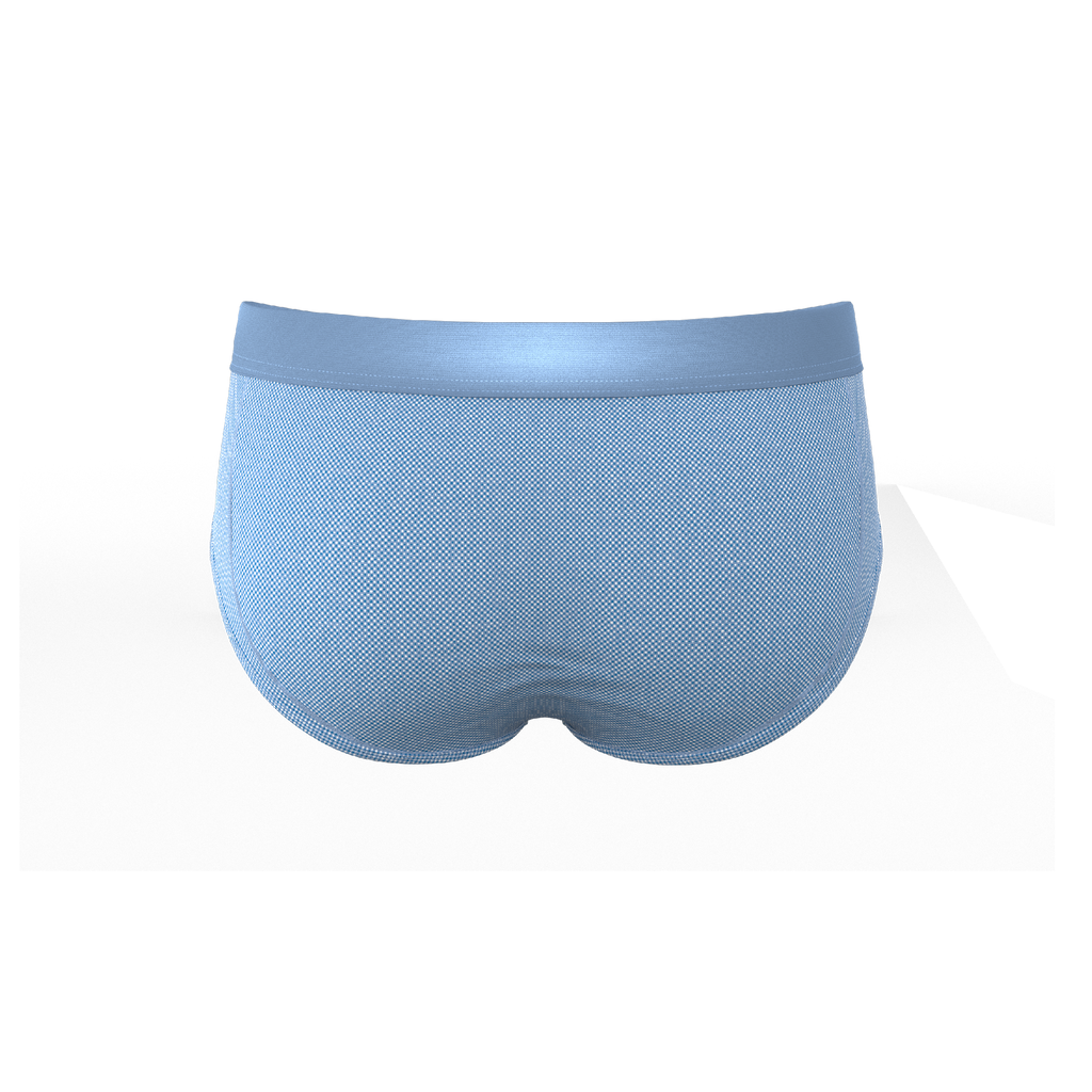 The Chambray All Day | Blue Chambray Ball Hammock® Pouch Underwear Briefs - Shinesty