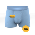 The Chambray All Day | Blue Chambray Ball Hammock® Pouch Trunks Underwear - Shinesty