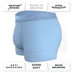The Chambray All Day | Blue Chambray Ball Hammock® Pouch Trunks Underwear - Shinesty