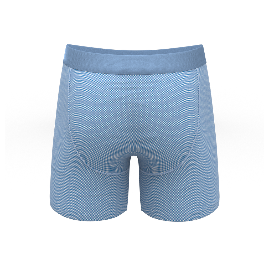 The Chambray All Day | Blue Chambray Ball Hammock® Pouch Underwear - Shinesty
