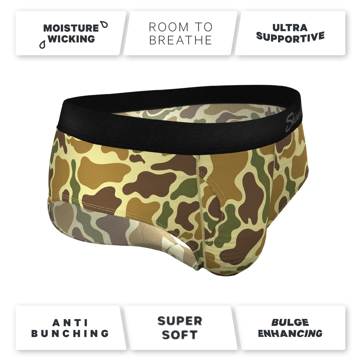 The Chameleon | Duck Camouflage Ball Hammock® Pouch Underwear Briefs - Shinesty