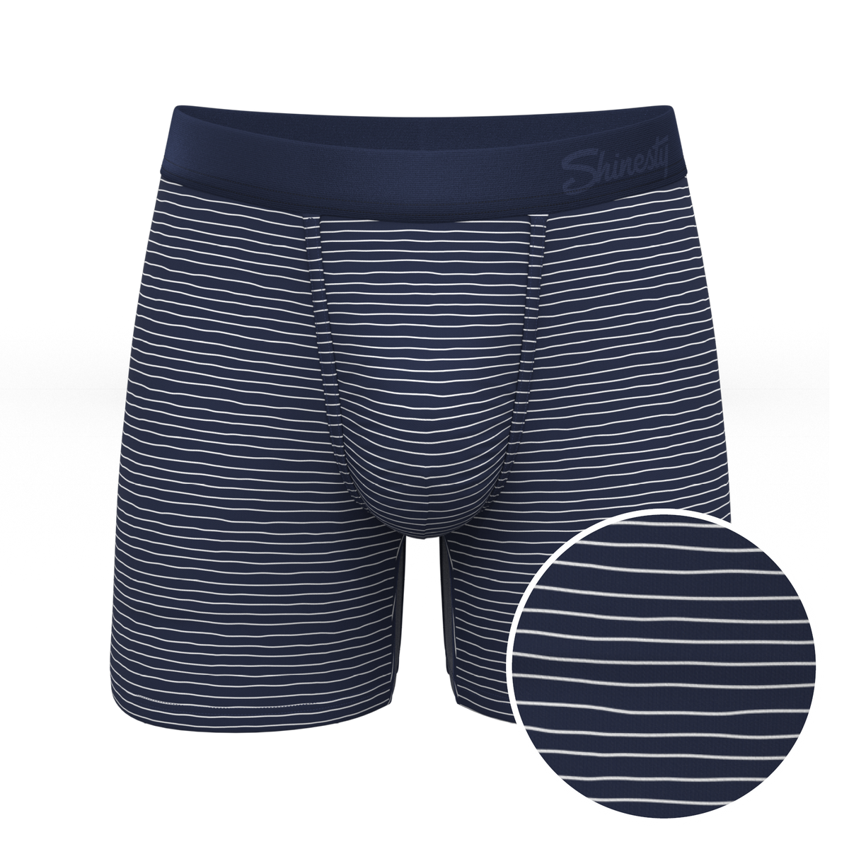 The Cheek Streak | White Stripe Ball Hammock® Pouch Underwear - Shinesty