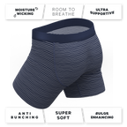 The Cheek Streak | White Stripe Ball Hammock® Pouch Underwear - Shinesty