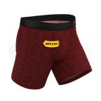 The Cherub | Geometric Hearts Ball Hammock® Pouch Underwear With Fly - Shinesty