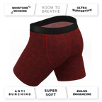 The Cherub | Geometric Hearts Ball Hammock® Boxer - Long Leg - Shinesty