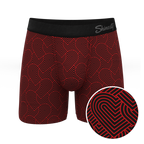 The Cherub | Geometric Hearts Ball Hammock® Pouch Underwear - Shinesty