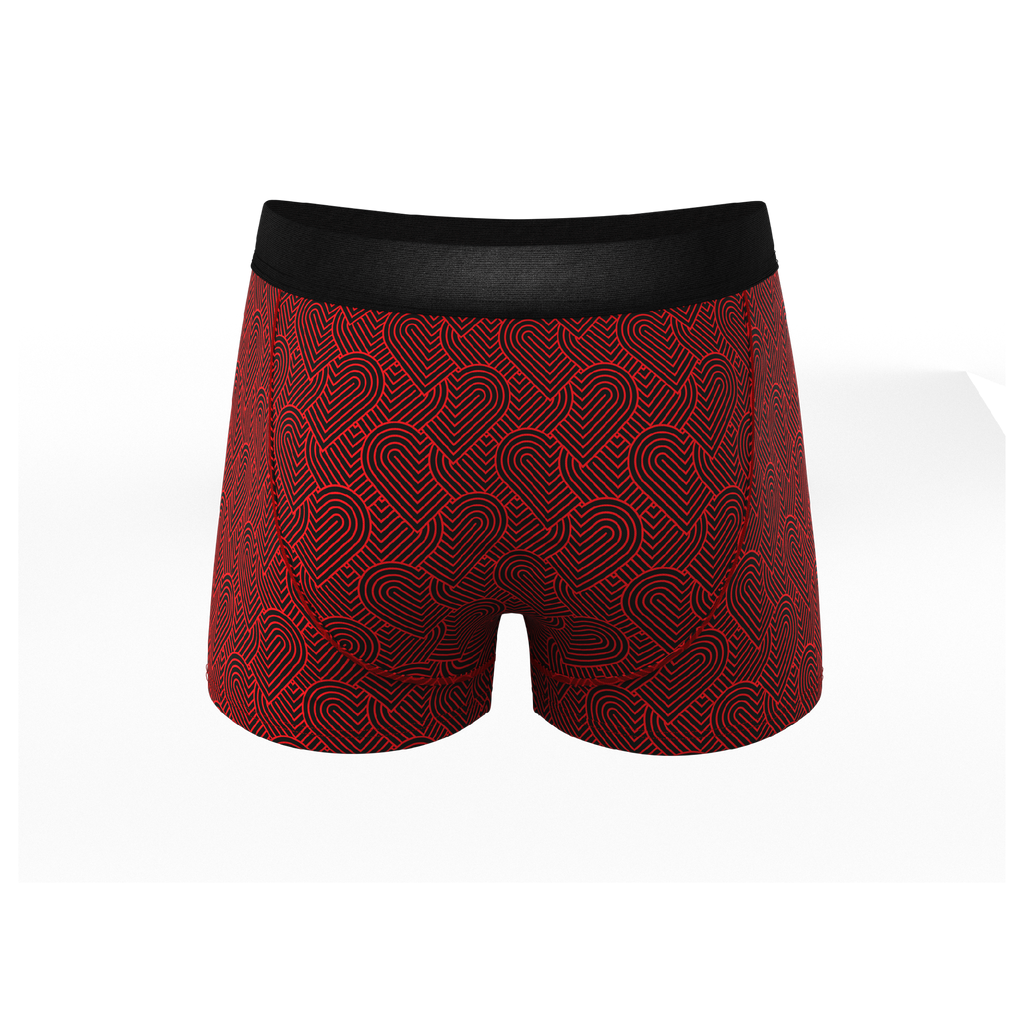 The Cherub | Geometric Hearts Ball Hammock® Pouch Trunks Underwear - Shinesty