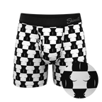 The Chest Mate | Checkered Ball Hammock® Pouch Underwear With Fly - Shinesty