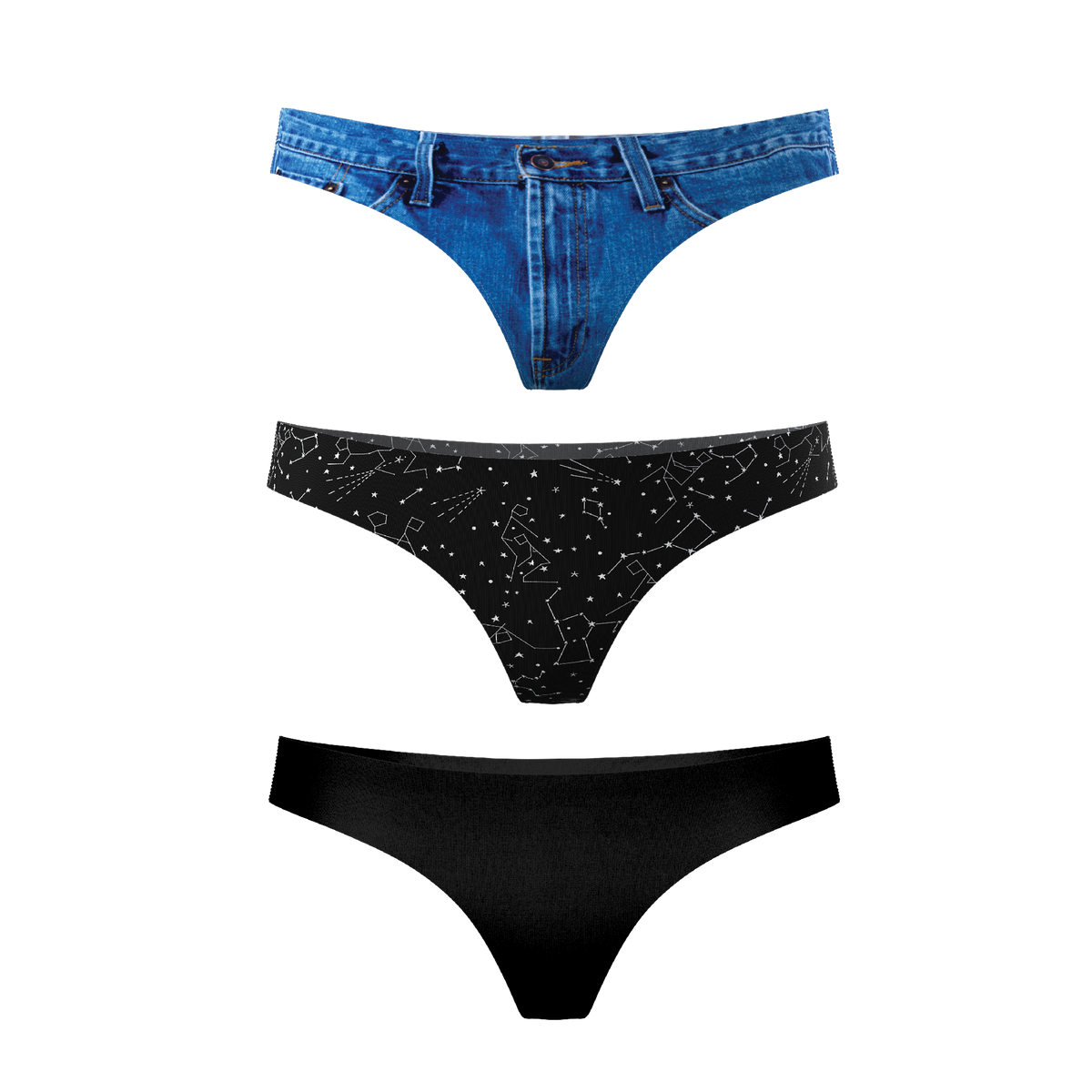 The Classics | Women's Thong Underwear 3 Pack - Shinesty