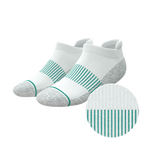 The Cloud 9 | White Stay Weird Heel Hammock™ Ankle Socks - Shinesty