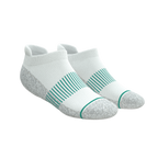 The Cloud 9 | White Stay Weird Heel Hammock™ Ankle Socks - Shinesty