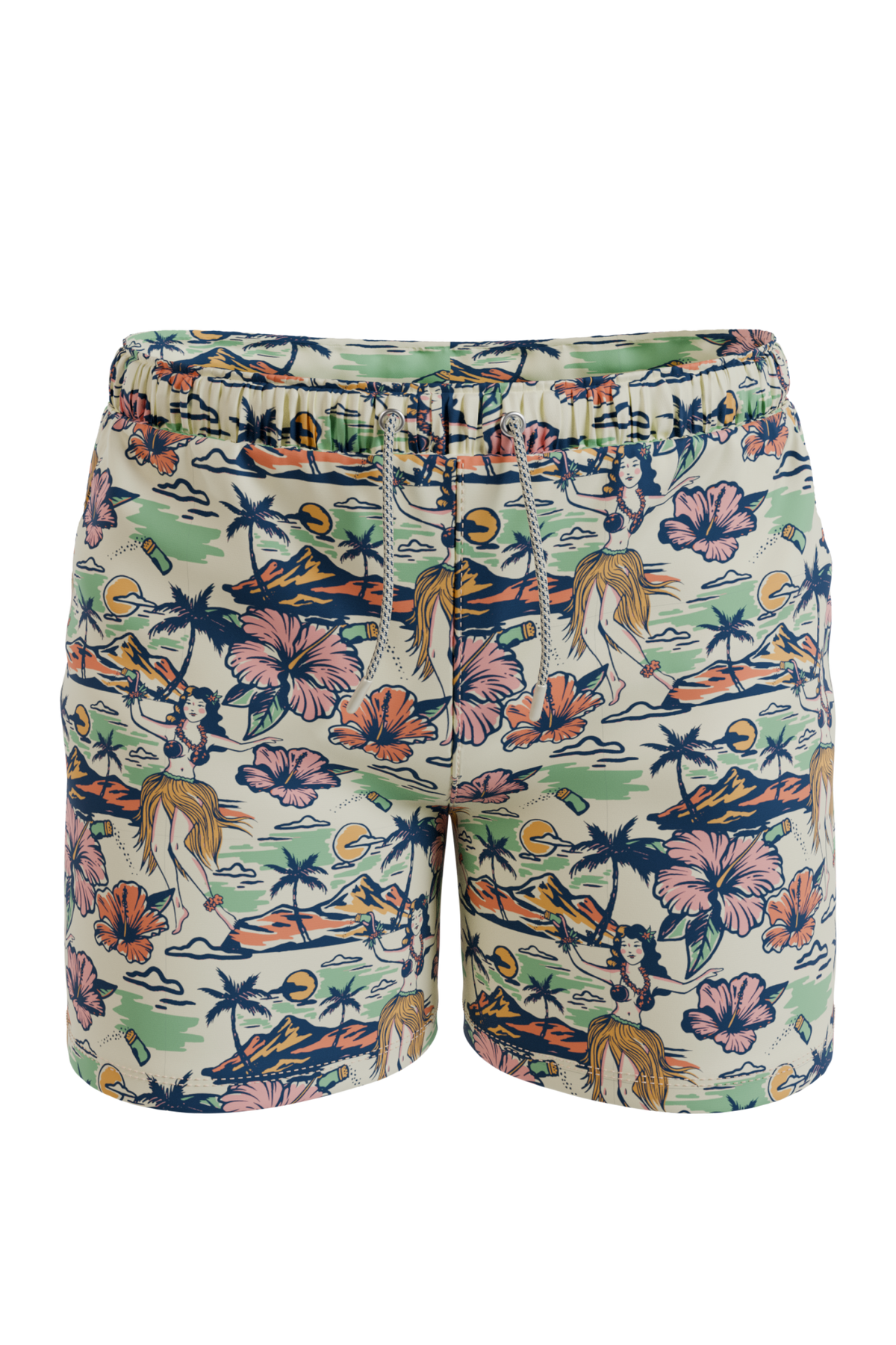 The Come Monday | Shinesty x Margaritaville® Ball Hammock® Pouch 8" Swim Trunks - Shinesty