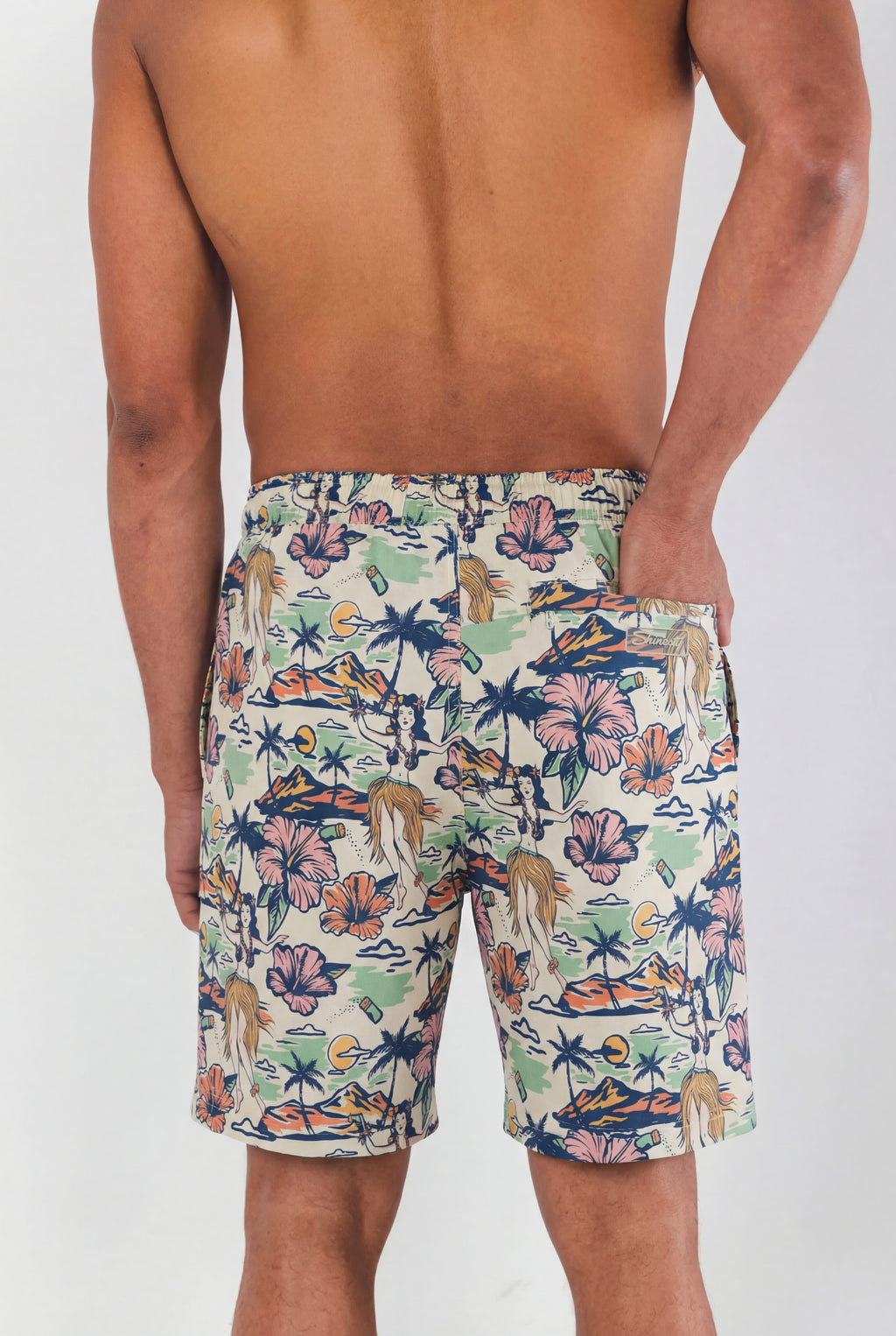 The Come Monday | Shinesty x Margaritaville® Ball Hammock® Pouch 8" Swim Trunks - Shinesty