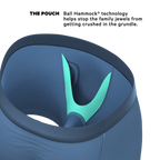 The Cool Cobalt | Slate Blue Ball Hammock® Pouch Underwear With Fly - Shinesty
