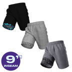 The Cooldown | Ball Hammock® 9 Inch Athletic Shorts 3 Pack - Shinesty