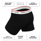 The Cowboys Do It Better | Black Shinesty x Diamond Cross Ranch Ball Hammock® Pouch Underwear With Fly - Shinesty
