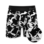 The Cowmasutra | Naughty Abstract Ball Hammock® Pouch Underwear With Fly - Shinesty