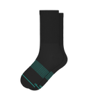 The Threat Level Midnight | Black Stay Weird Heel Hammock™ Crew Socks - Shinesty