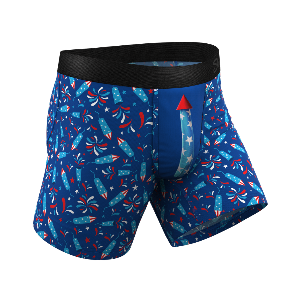 The Crotch Rocket | USA Firecracker Ball Hammock® Pouch Underwear - Shinesty