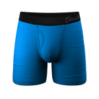 The Crown Jewels | Royal Blue Ball Hammock® Pouch Underwear With Fly - Shinesty