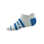 The Cruiser | Blue and White Stripe Heel Hammock™ Ankle Socks - Shinesty