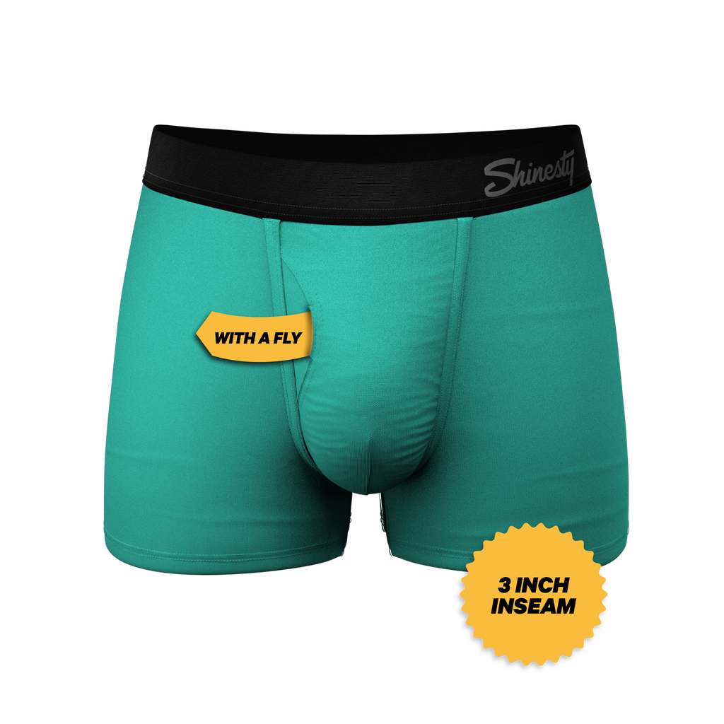 The Cyantific Theory | Turquoise Ball Hammock® Pouch Trunks Underwear - Shinesty