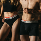 The Cowboys Do It Better | Black Shinesty x Diamond Cross Ranch Cheeky Underwear with Waistband - Shinesty