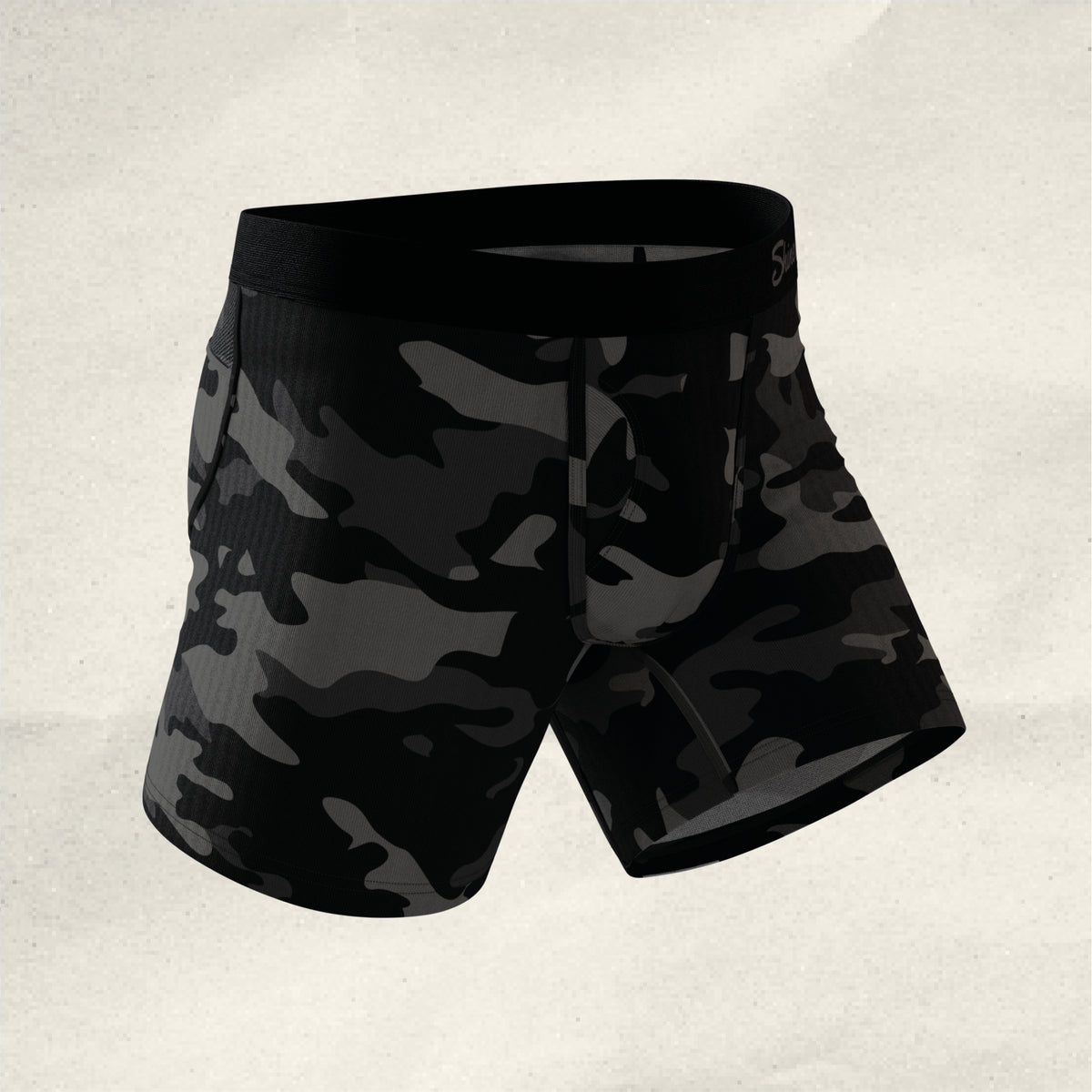 The Darkside | Black Camouflage paradICE™ Cooling Ball Hammock® Underwear - Shinesty